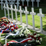 Cérémonie de commémoration  au cimetière militaire français de Kapelle